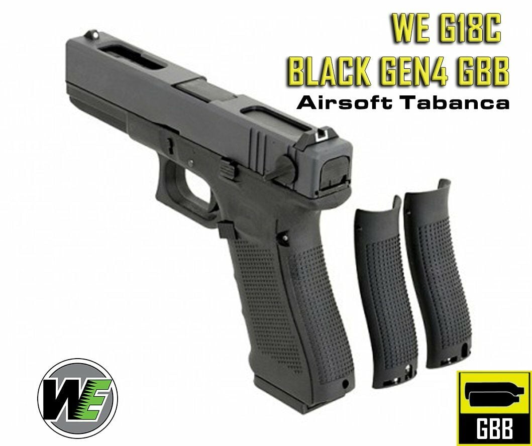 WE Glock G18C Gen.4 Airsoft Tabanca – Siyah