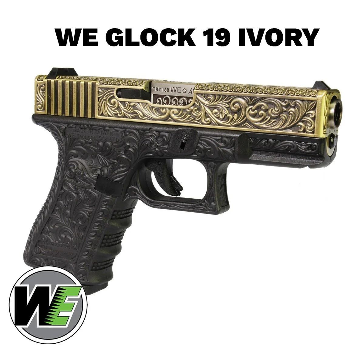 Airsoft Tabanca WE Glock 19 Gravür WE Ivory