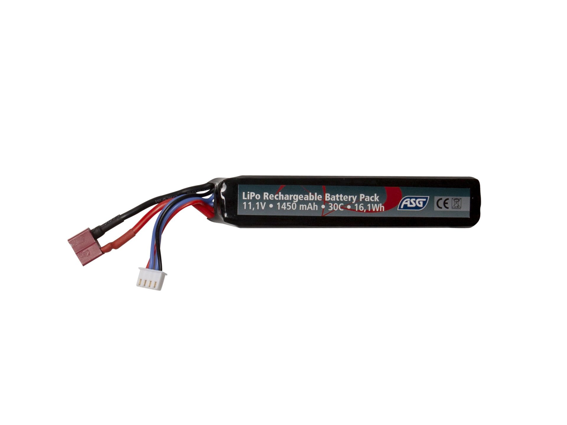 ASG Pil - 11,1V 1450 mAh 30C LiPo T-PLUG