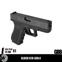 WE Glock G19-Gen.4 Airsoft Tabanca – Siyah