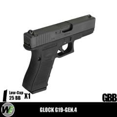 WE Glock G19-Gen.4 Airsoft Tabanca – Siyah