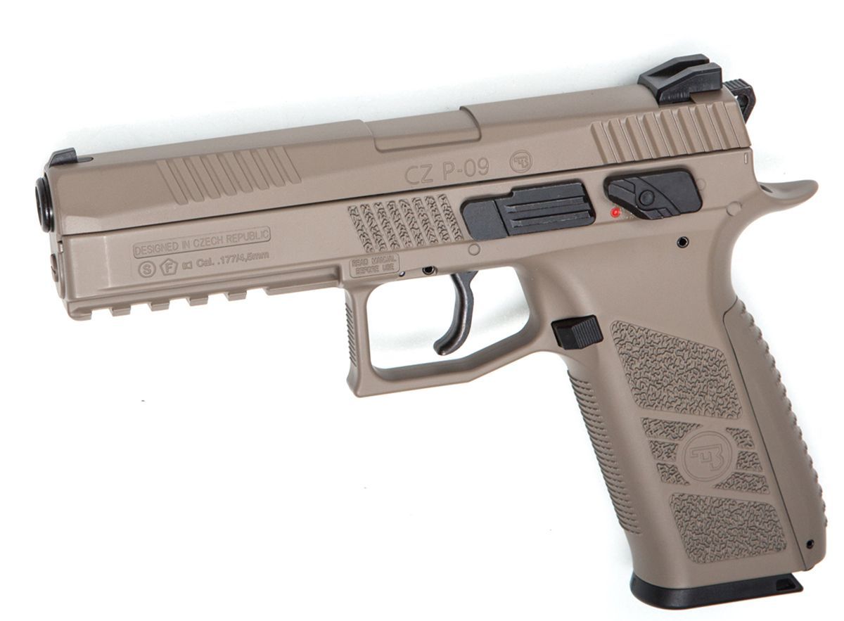CZ P09 FDE Tan Rengi Green Gazlı BLOWBACK Airsoft Tabanca ASG18137