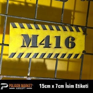Dekoratif İsim Etiketi 15cm x 7cm