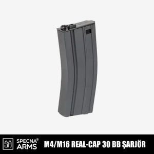 Specna Arms M4/M16 Real-Cap 30BB Airsoft Şarjörü – Siyah