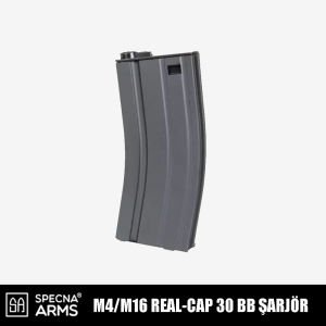 Specna Arms M4/M16 Real-Cap 30BB Airsoft Şarjörü – Siyah