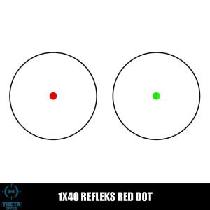 Theta Optics 1×40 Refleks Red Dot – Siyah