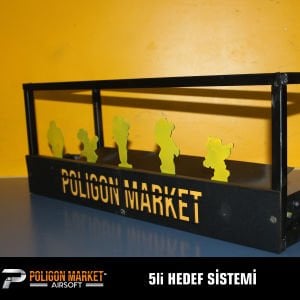 5 Lİ HEDEF SİSTEMİ ŞARJLI- UZAKTAN KUMANDALI HEDEF SİSTEMİ