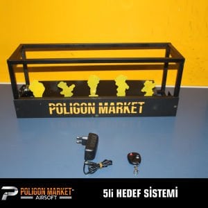 5 Lİ HEDEF SİSTEMİ ŞARJLI- UZAKTAN KUMANDALI HEDEF SİSTEMİ