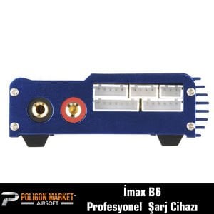 İmax B6 Digital Lipo Pil Batarya Şarj Cihazı Profesyonel LCD Ekranlı 80W + AC/DC Şarj Adaptörü