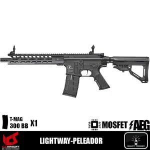 ICS Airsoft LIGHTWAY-PELEADOR Airsoft Tüfeği – Siyah