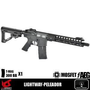 ICS Airsoft LIGHTWAY-PELEADOR Airsoft Tüfeği – Siyah
