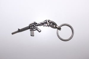 Uzun Namlu Tüfek Metal Anahtarlık