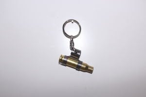 Düdük Boş Mermi Kovanı Metal Anahtarlık