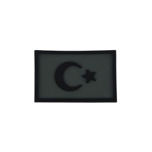 Büyük Türk Bayrağı Silikon Patch Arma