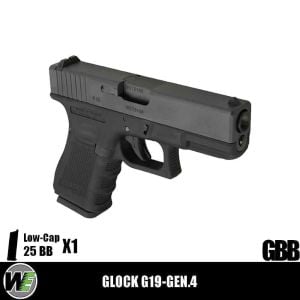 WE G19 GLOCK19 GEN3 SİYAH GBB AIRSOFT TABANCA WE AIRSOFT