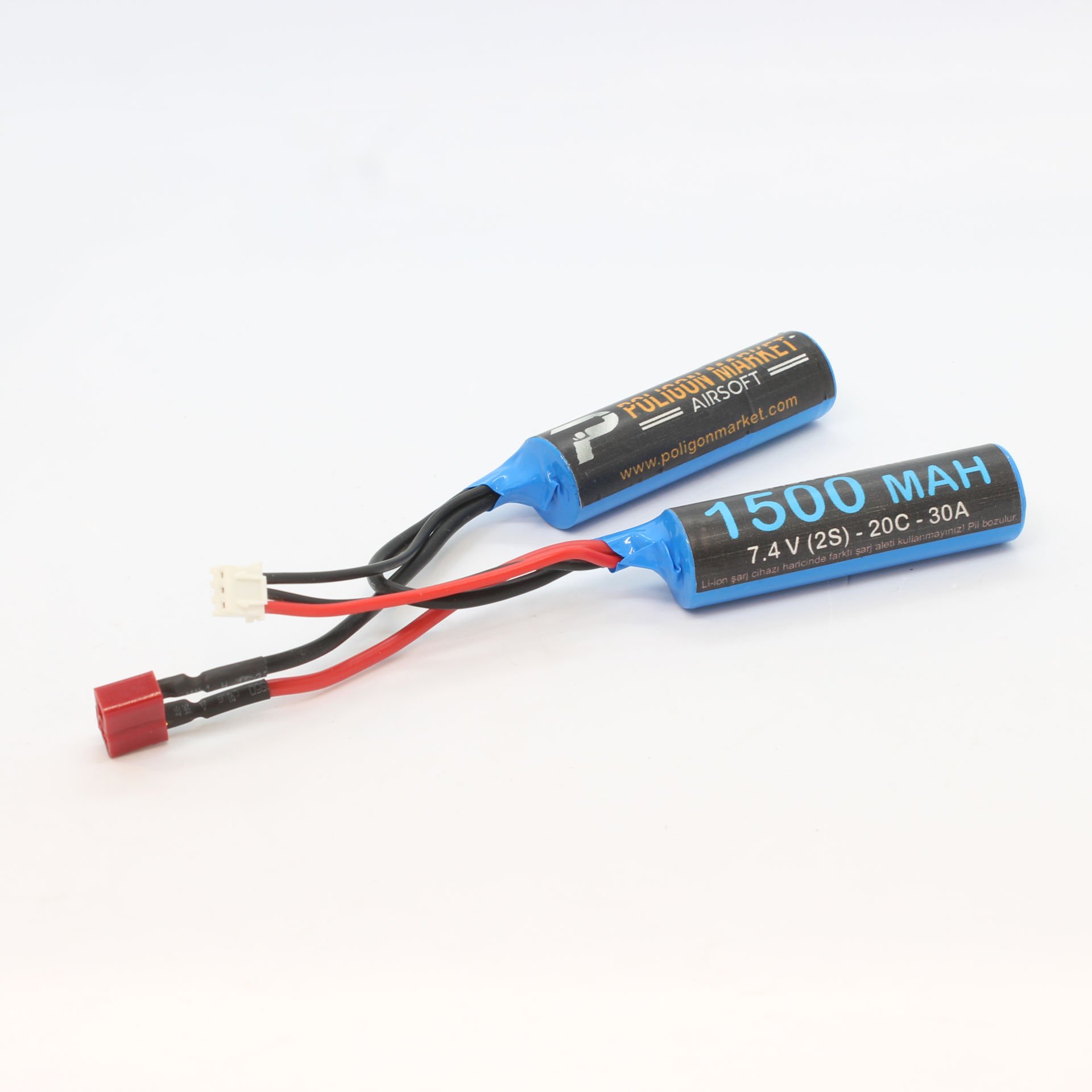 2S (7.4V) 30A 1500 MAH AİRSOFT BATARYA (T-plug)