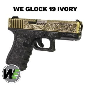 Airsoft Tabanca WE Glock 19 Gravür WE Ivory