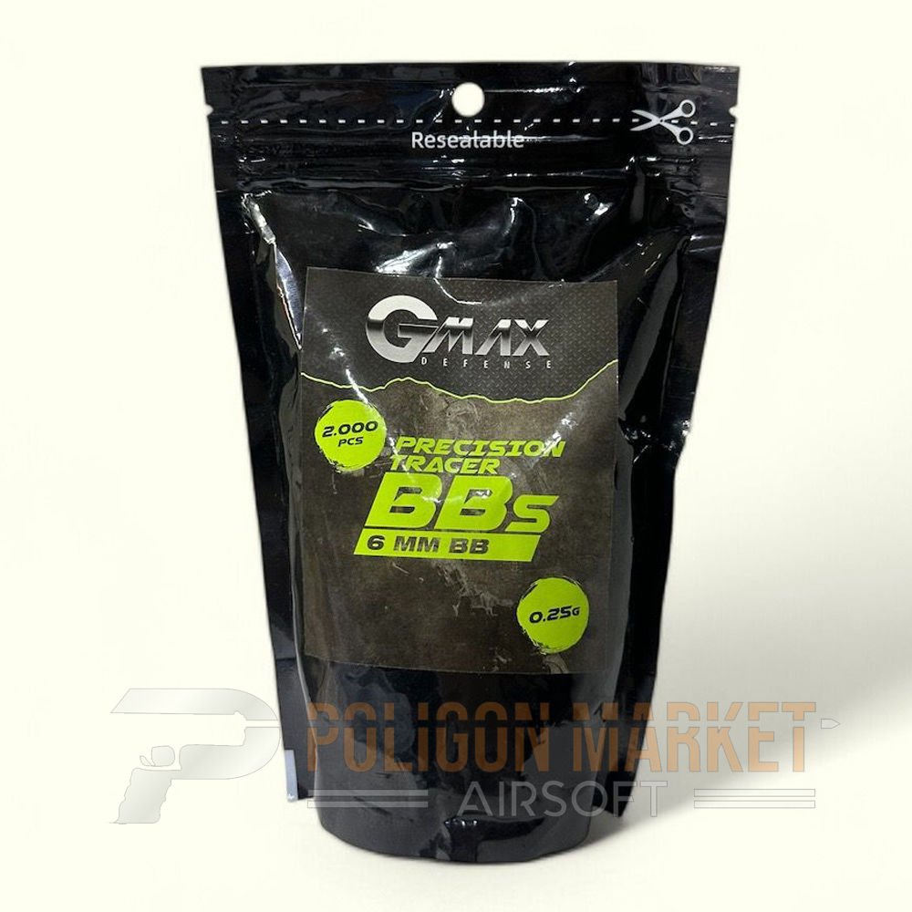 GMAX 0.25 GR Tracer BB 6mm Airsoft BB