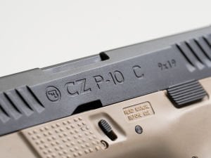 CZ P-10C, CO2, Dual-Tone Black/TAN
