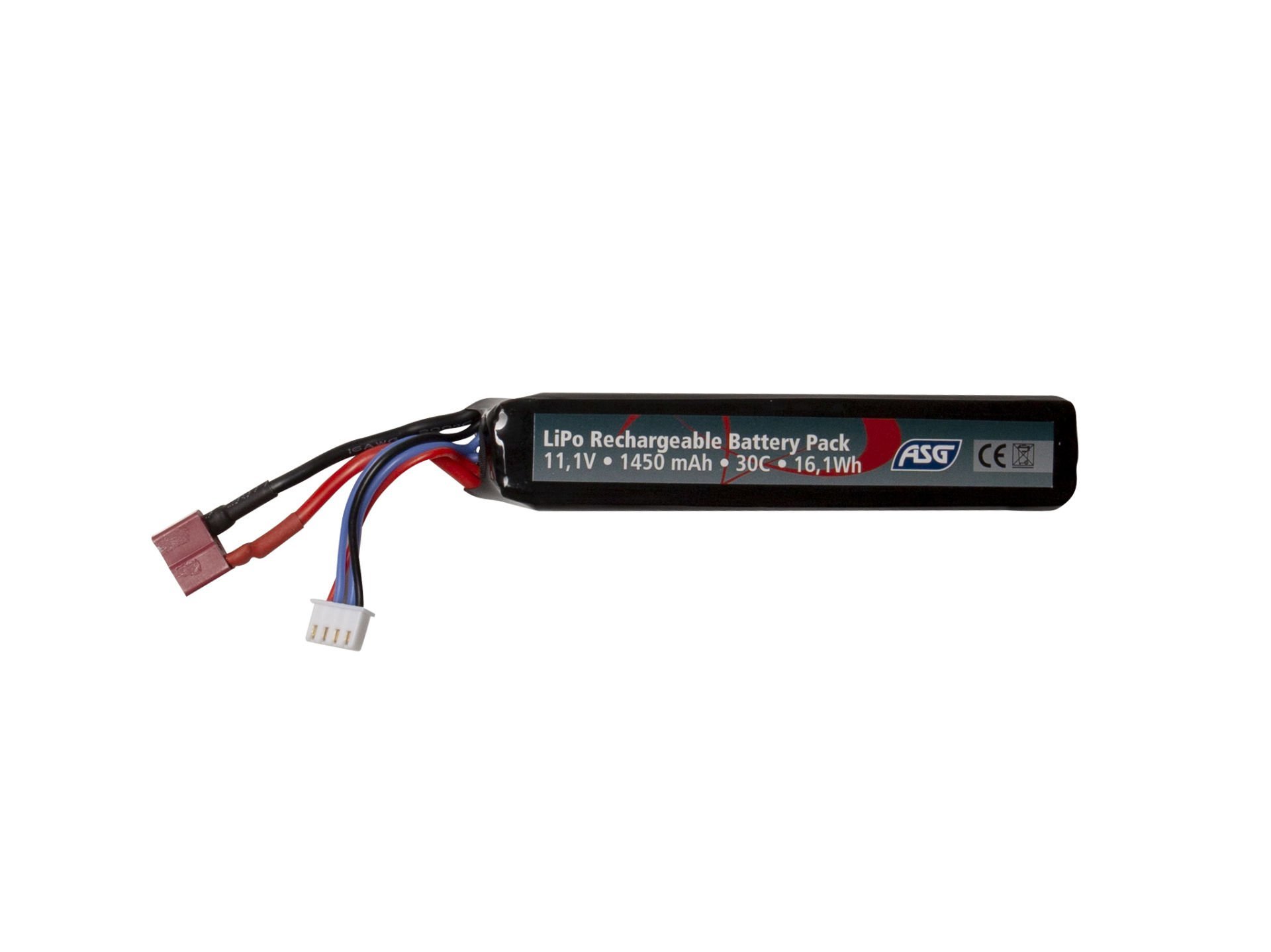 ASG Pil - 11,1V 1450 mAh 30C LiPo T-PLUG