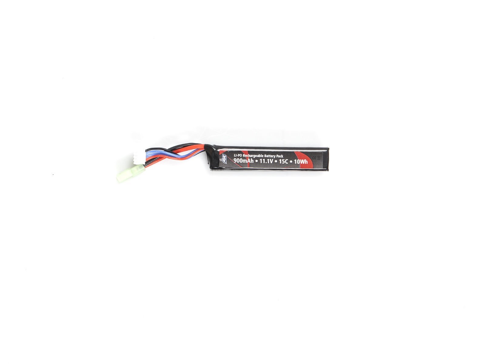 LiPo 11.1 volt 3S 900 MAH 15C Stock Tube Stick Pil