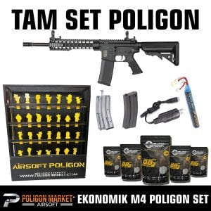 AİRSOFT M4 EKONOMİK POLİGON SETİ