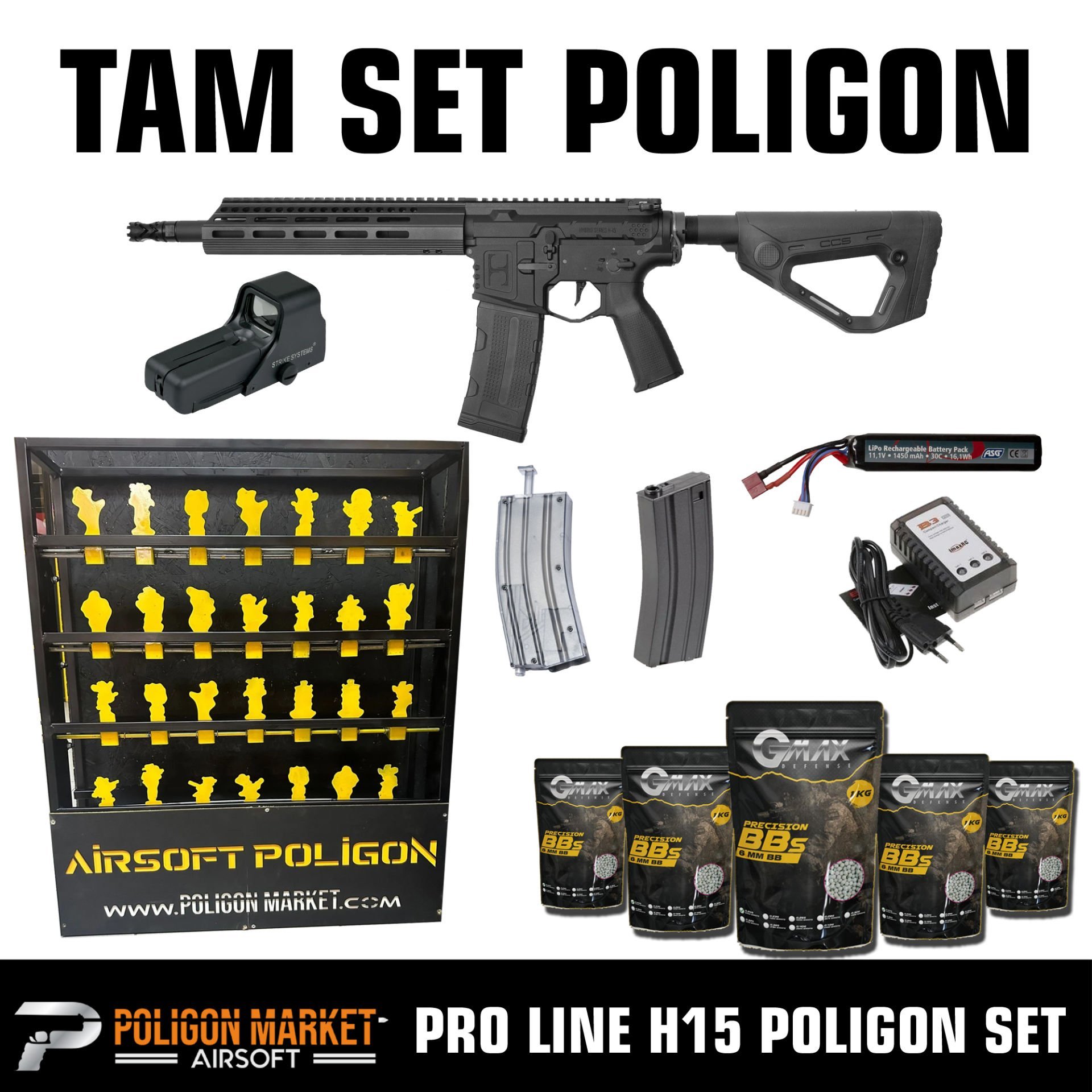 PRO LİNE AİRSOFT H15 POLİGON SETİ